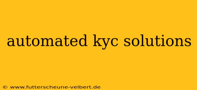 automated kyc solutions