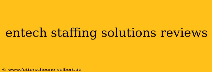entech staffing solutions reviews