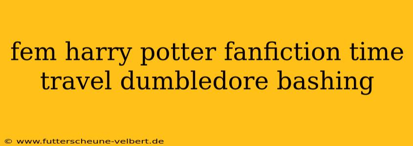 fem harry potter fanfiction time travel dumbledore bashing