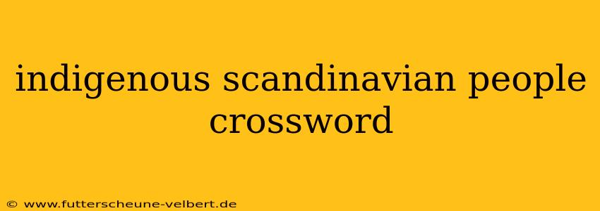 indigenous scandinavian people crossword