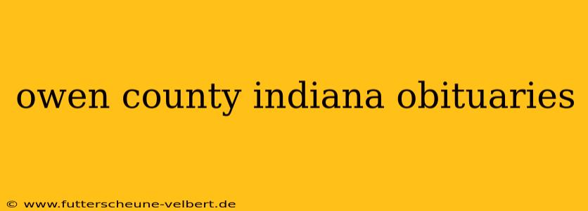 owen county indiana obituaries