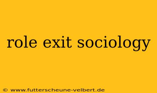 role exit sociology