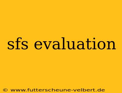sfs evaluation