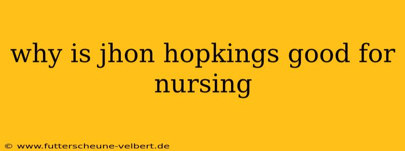 why is jhon hopkings good for nursing